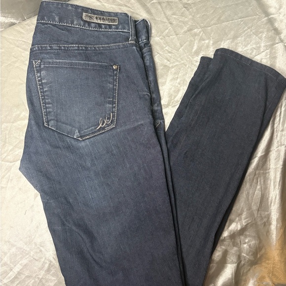Express Women's Skinny Jeans in Deep Blue - Picture 1 of 4